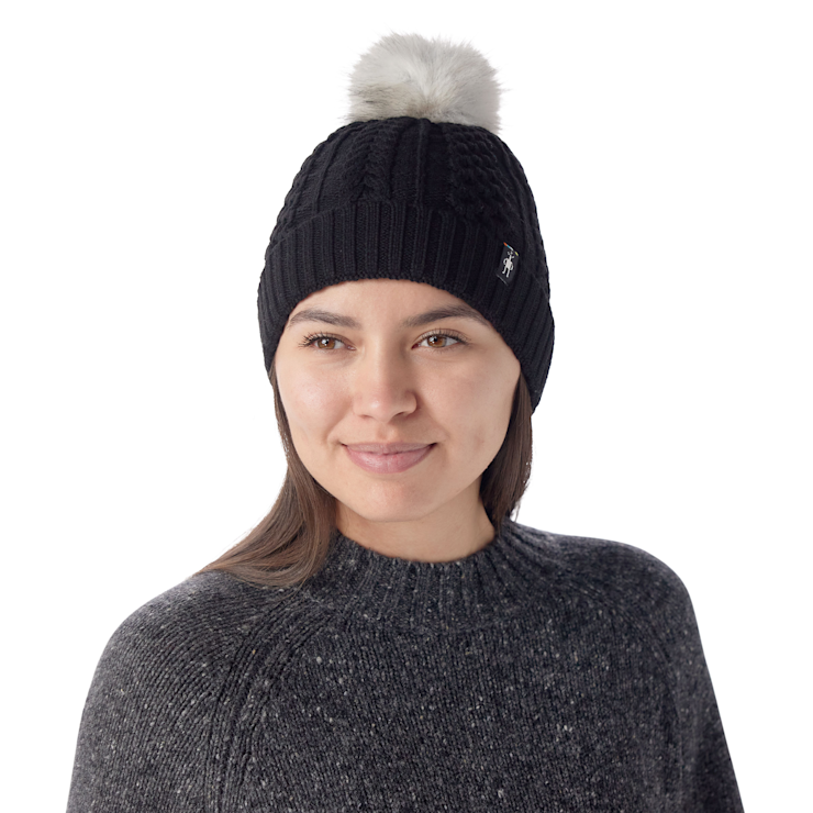 Smartwool Lodge Girl Beanie Accessories Smartwool Black/Light Gray-007  