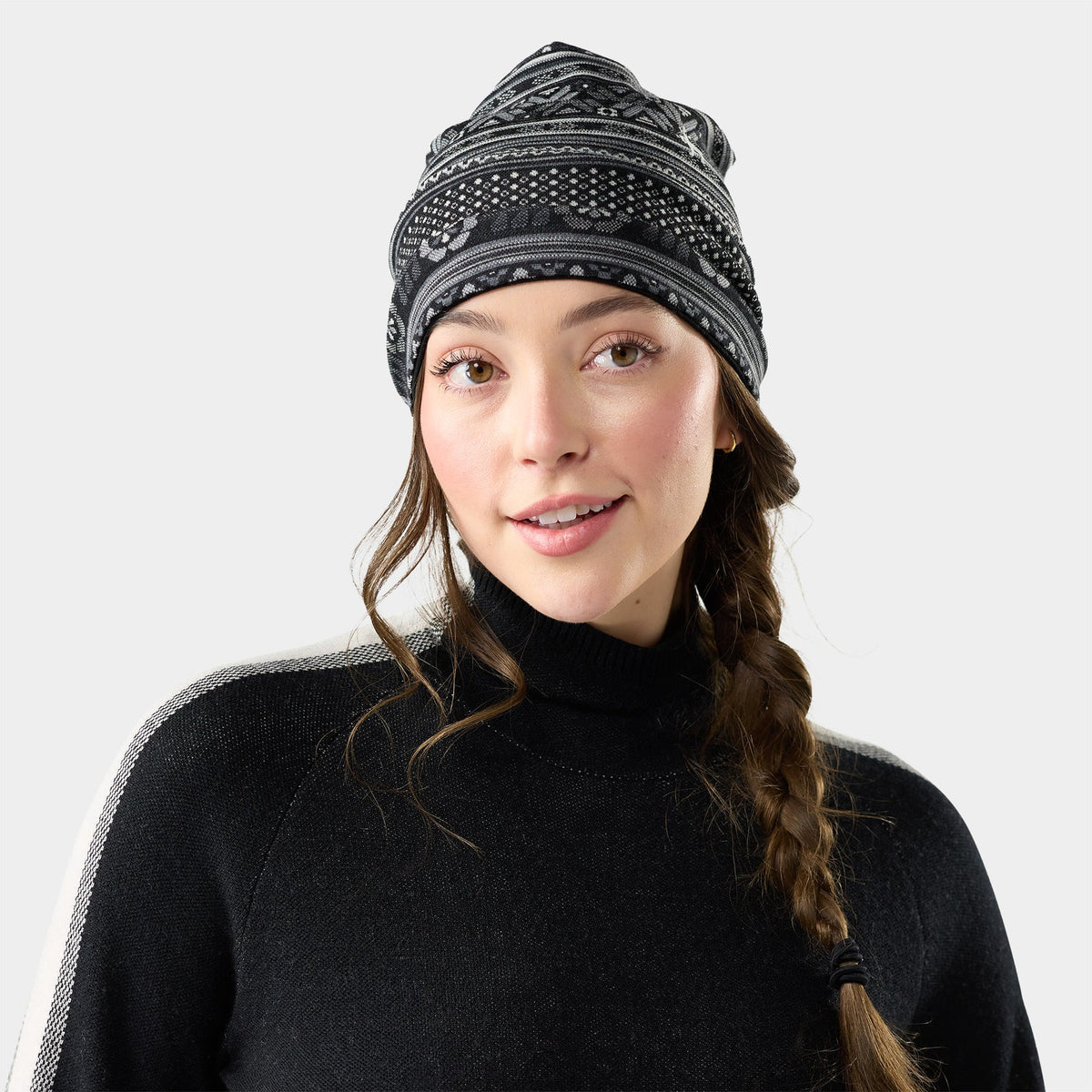 Smartwool Thermal Merino Reversible Cuffed Beanie Accessories Smartwool Black Fair Isle Fun
