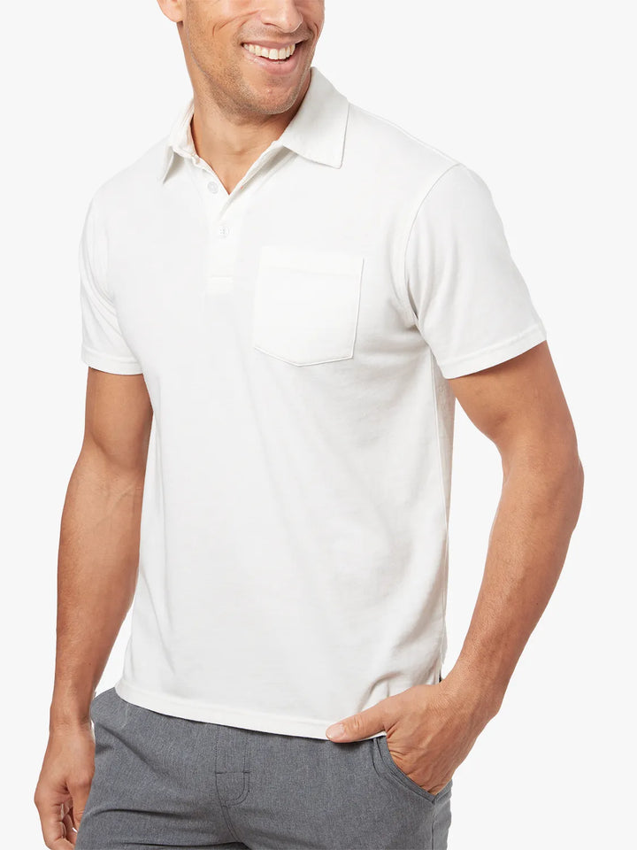 Fair Harbor Men's Kismet Polo Apparel Fair Harbor White Small