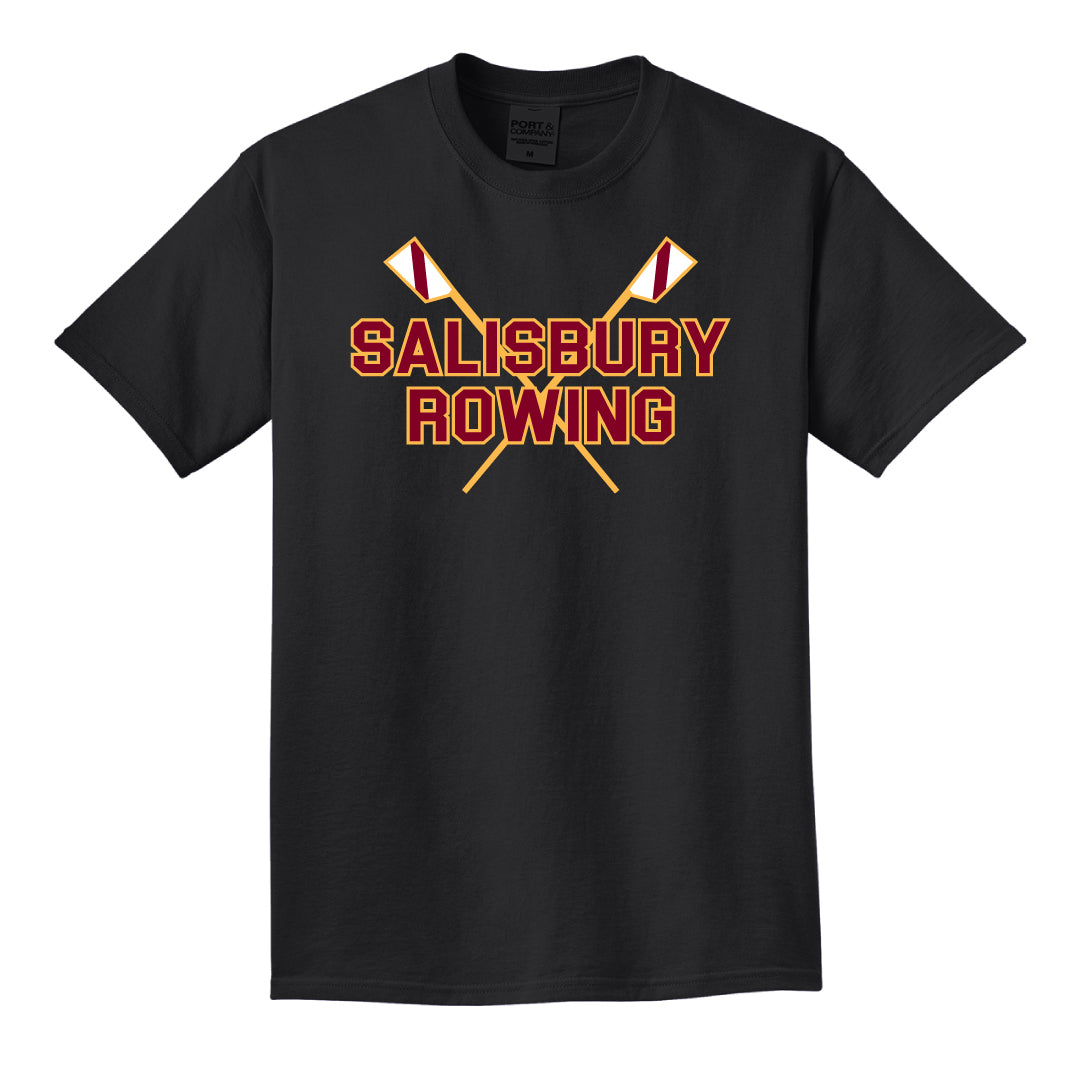 Salisbury Rowing Washed Cotton Short Sleeve Salisbury Rowing Black Adult S