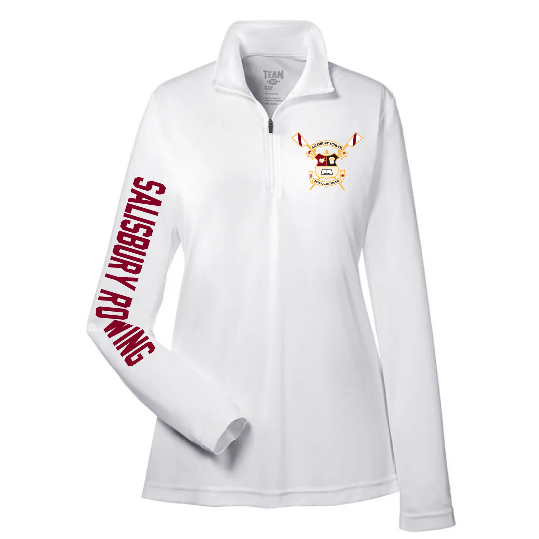 Salisbury Rowing UV Performance 1/4 Zip Salisbury Rowing White Ladies XS