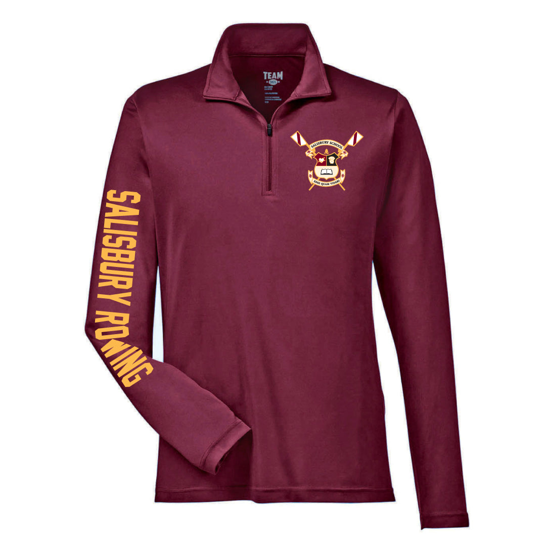 Salisbury Rowing UV Performance 1/4 Zip Salisbury Rowing Maroon Mens XS