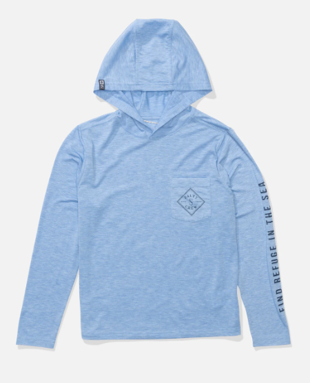 Salty Crew Boys' Tippet Hooded Tech Tee