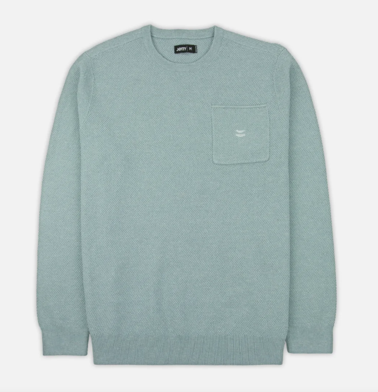 Jetty Men's Brine Sweater Apparel Jetty Light Grey Small