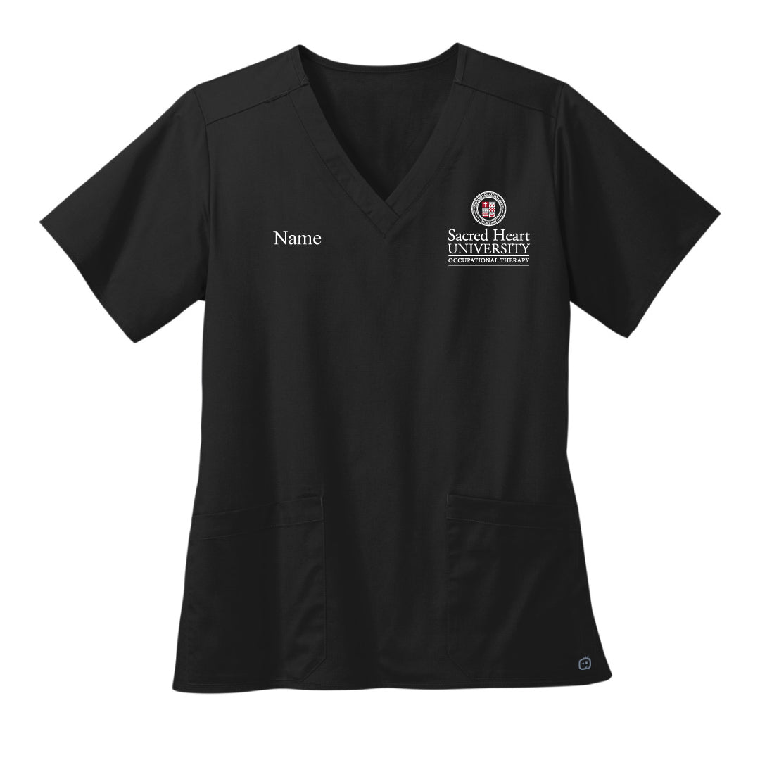 SHU OT Ladies Vneck Scrubs