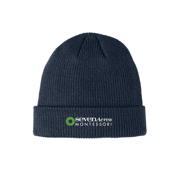 Seven Acres Montessori School Cozy Cuffed Beanie Logowear Seven Acres Montessori School   