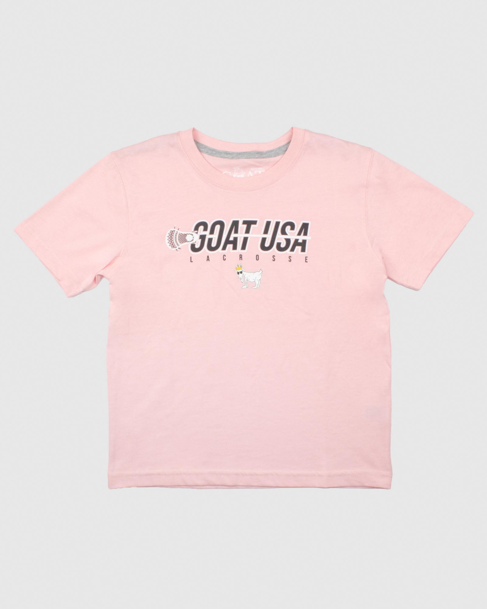 Goat USA Youth Showtime Lacrosse T-Shirt Apparel Goat USA Pink Youth Small 