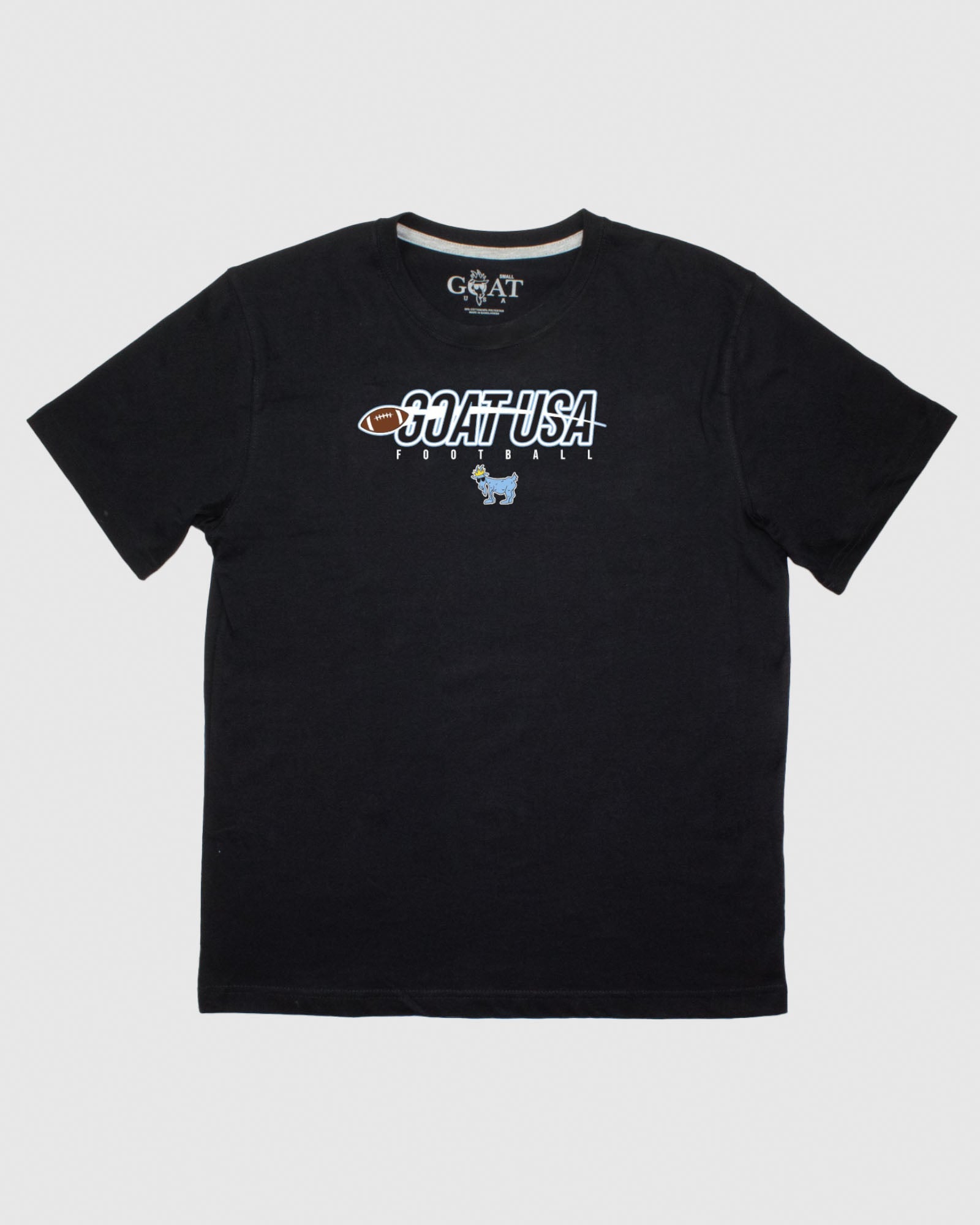 Goat USA Youth Showtime Football T-Shirt Apparel Goat USA Black Youth Small 
