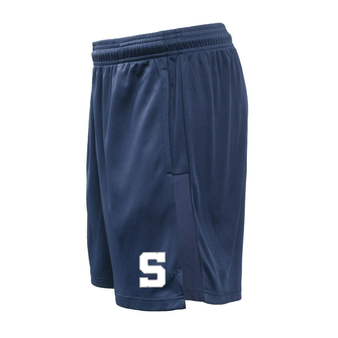 Staples Athletics Shorts with Pockets Logowear Staples Athletics Navy Adult XS