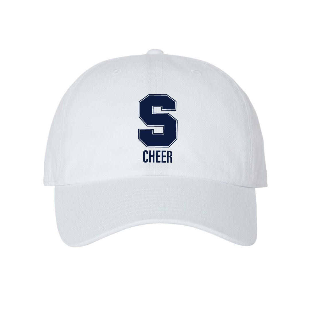 Staples Cheer Baseball Unstructured Hat Logowear Staples Cheerleading White