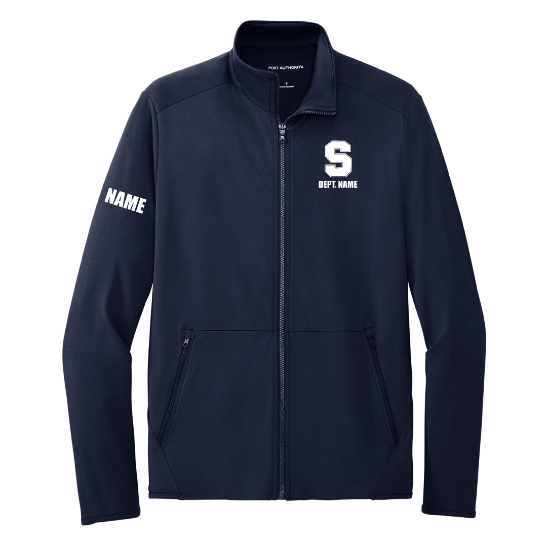 Staples Faculty Stretch Performance Full Zip Logowear Staples Faculty Navy Mens S