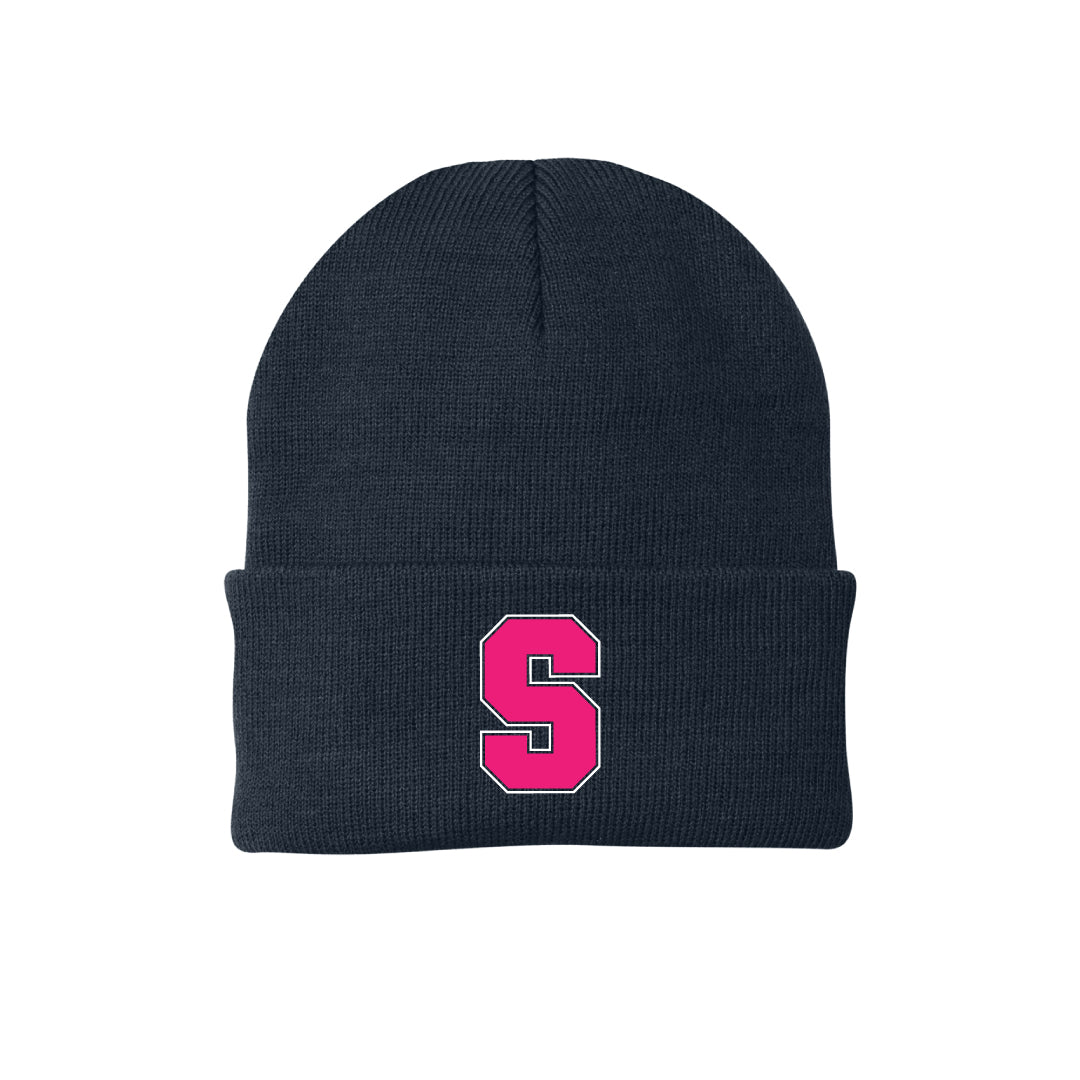 Staples Football PINK AID Knit  Beanie -A portion of Sales Supports Pink Aid
