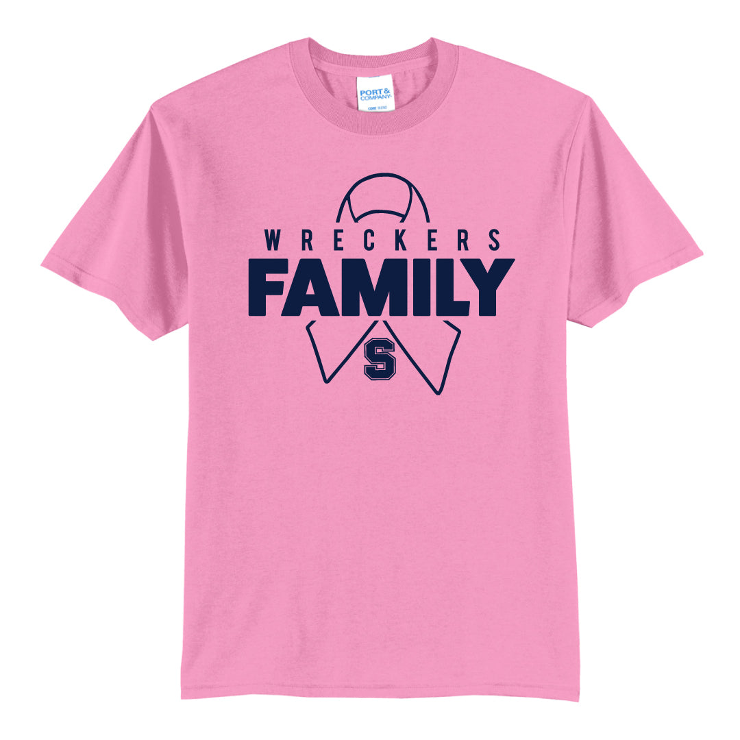 Staples Football PINK AID Cotton Tee- A portion of Sales Supports Pink Aid