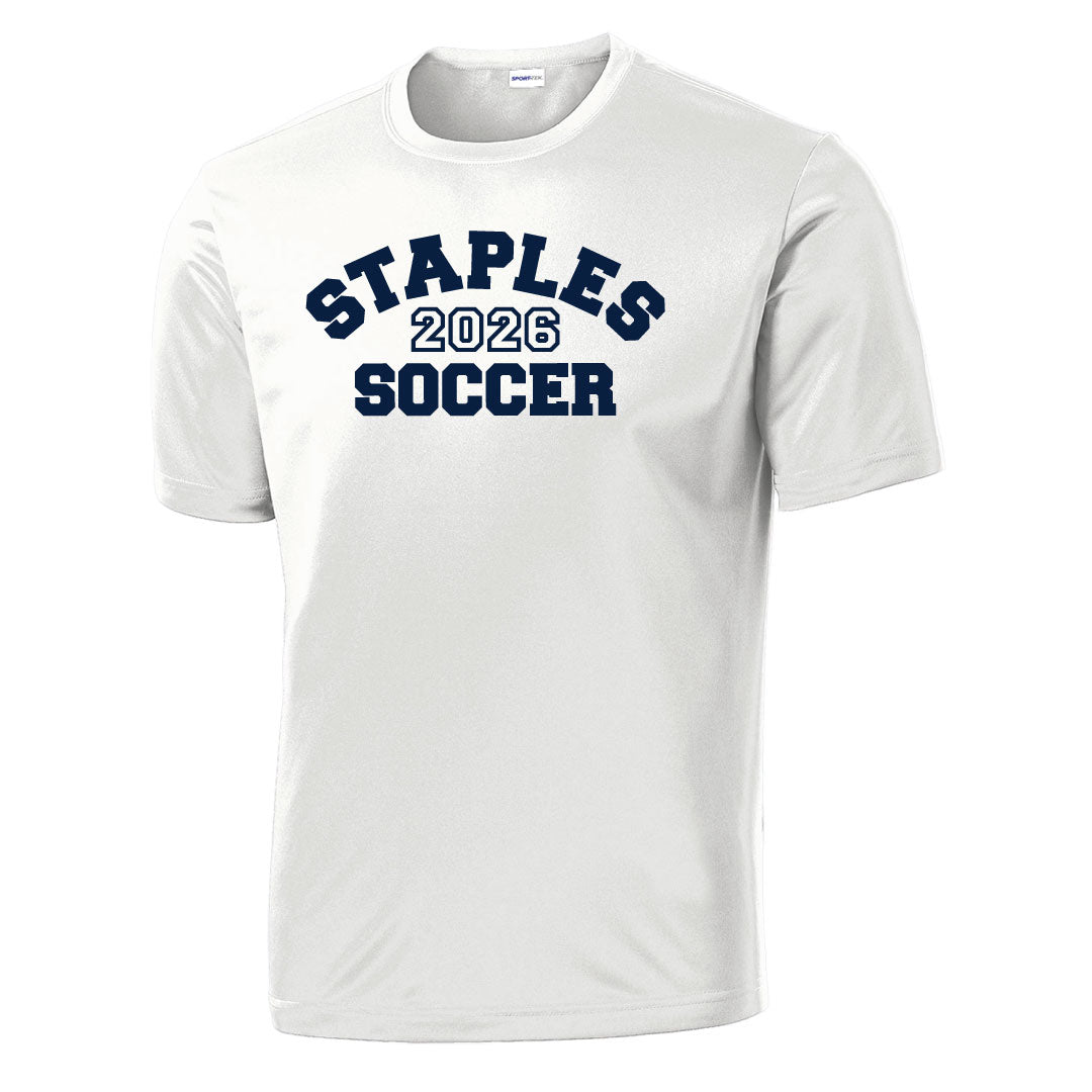 Staples Girls Soccer Practice Tee Logowear Staples Girls Soccer White Ladies XS