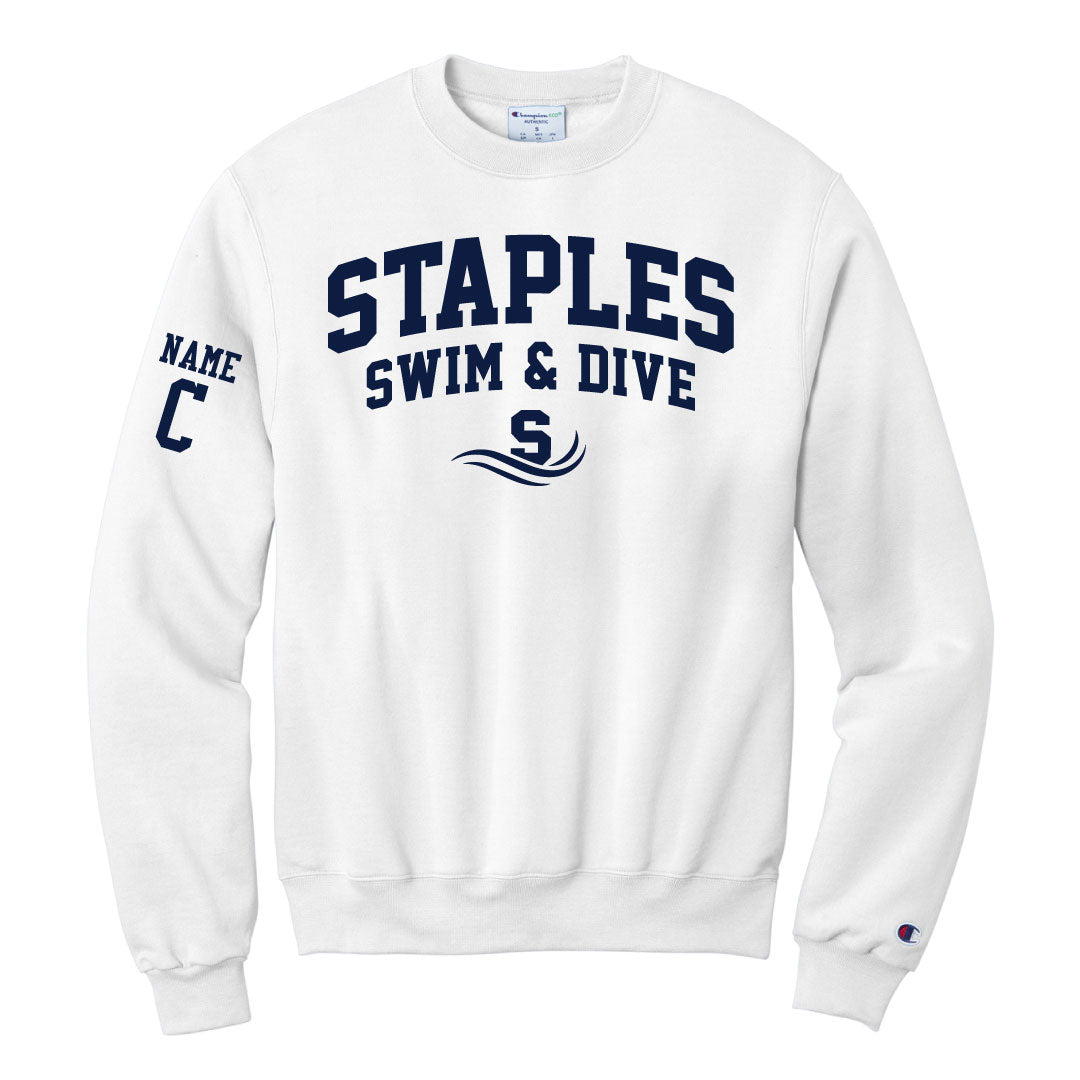 Staples Girls Swim & Dive Champion Crewneck Sweatshirt