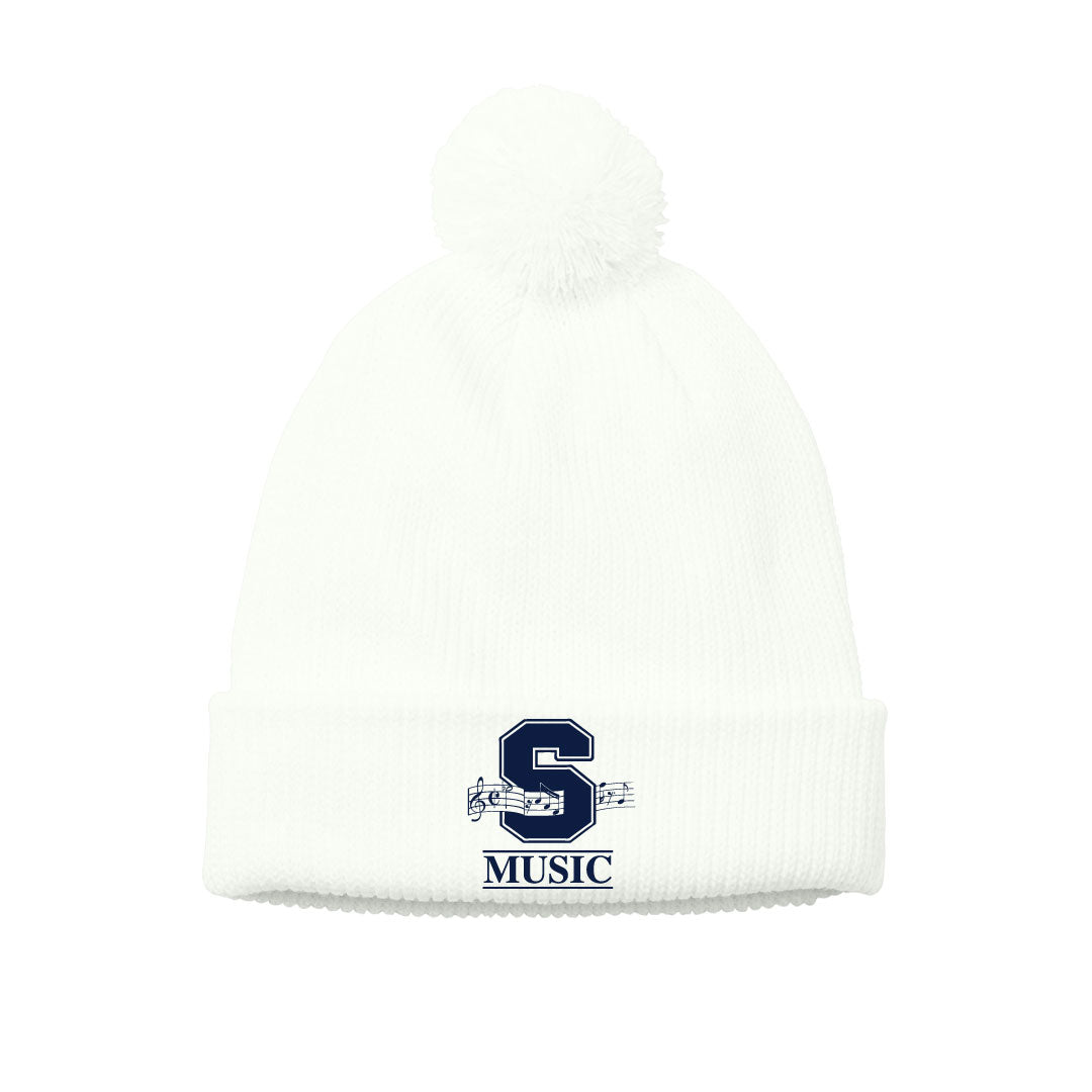 Staples Music Pom Beanie Logowear Staples Music Marshmallow  