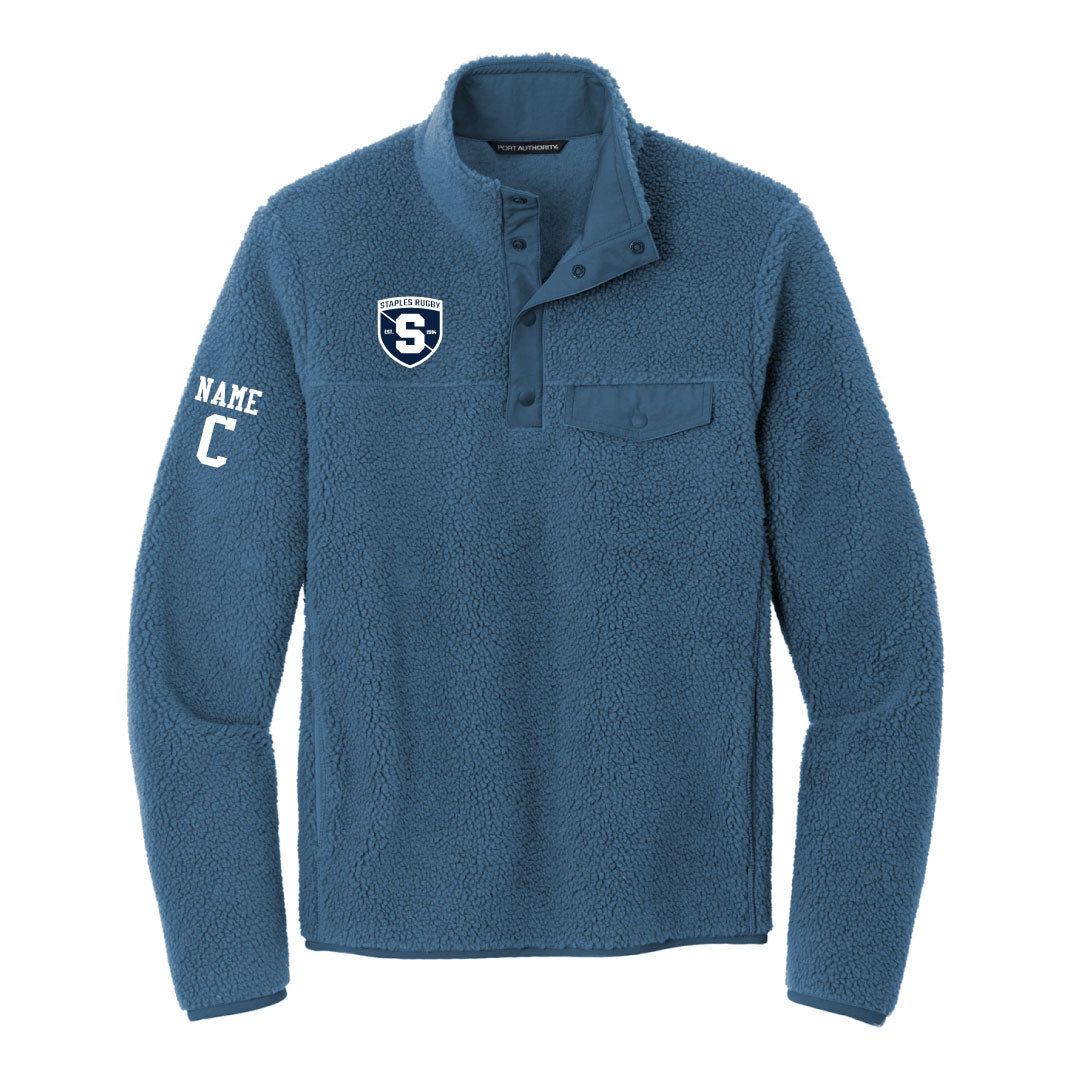 Staples Rugby Snap Fleece Pullover Logowear Staples Rugby Adult XS