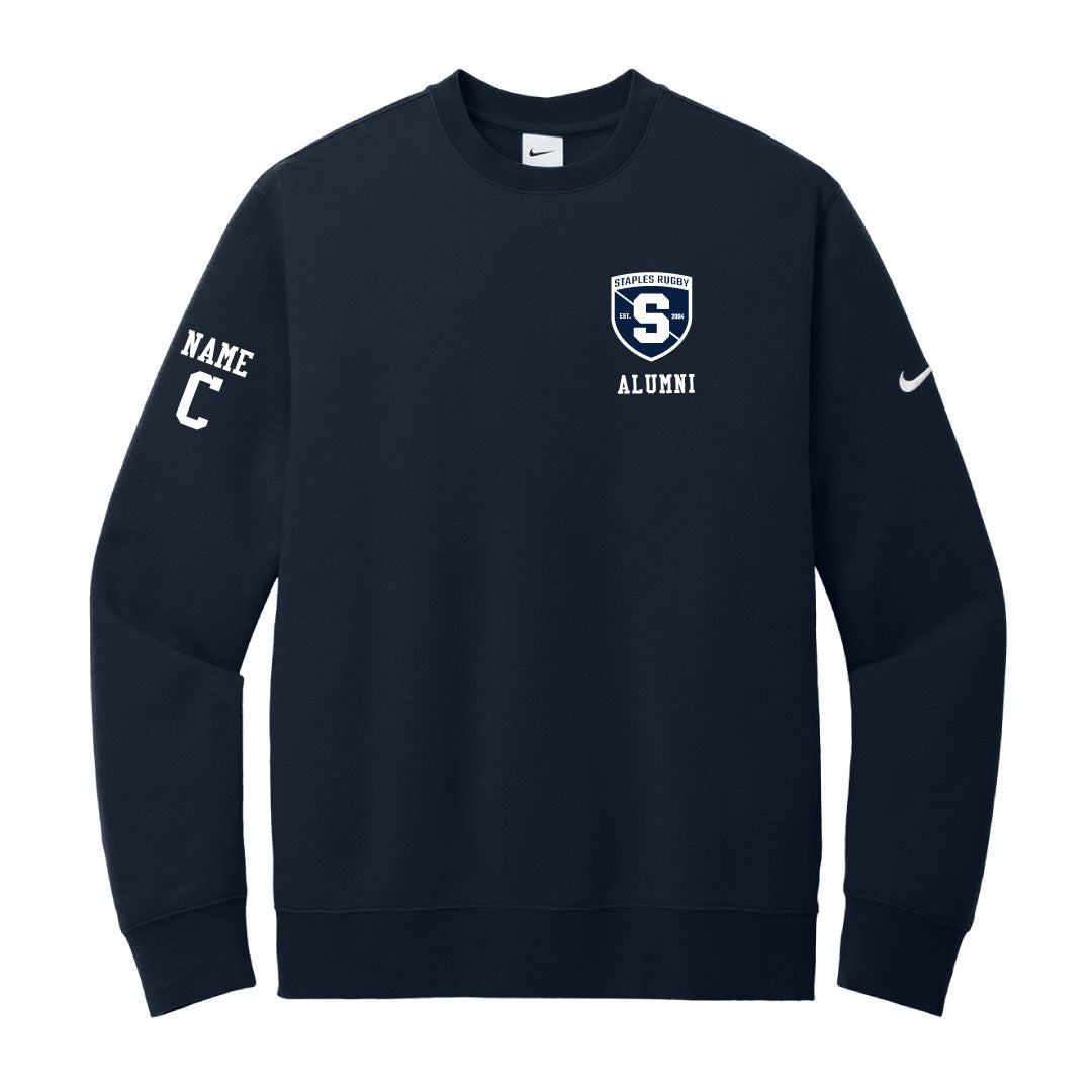 Staples Rugby Nike ALUMNI Crewneck Sweatshirt Logowear Staples Rugby Navy Adult XS
