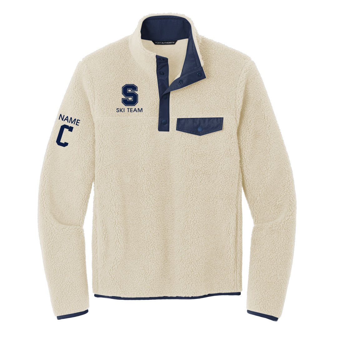 Staples Ski Snap Button Sherpa