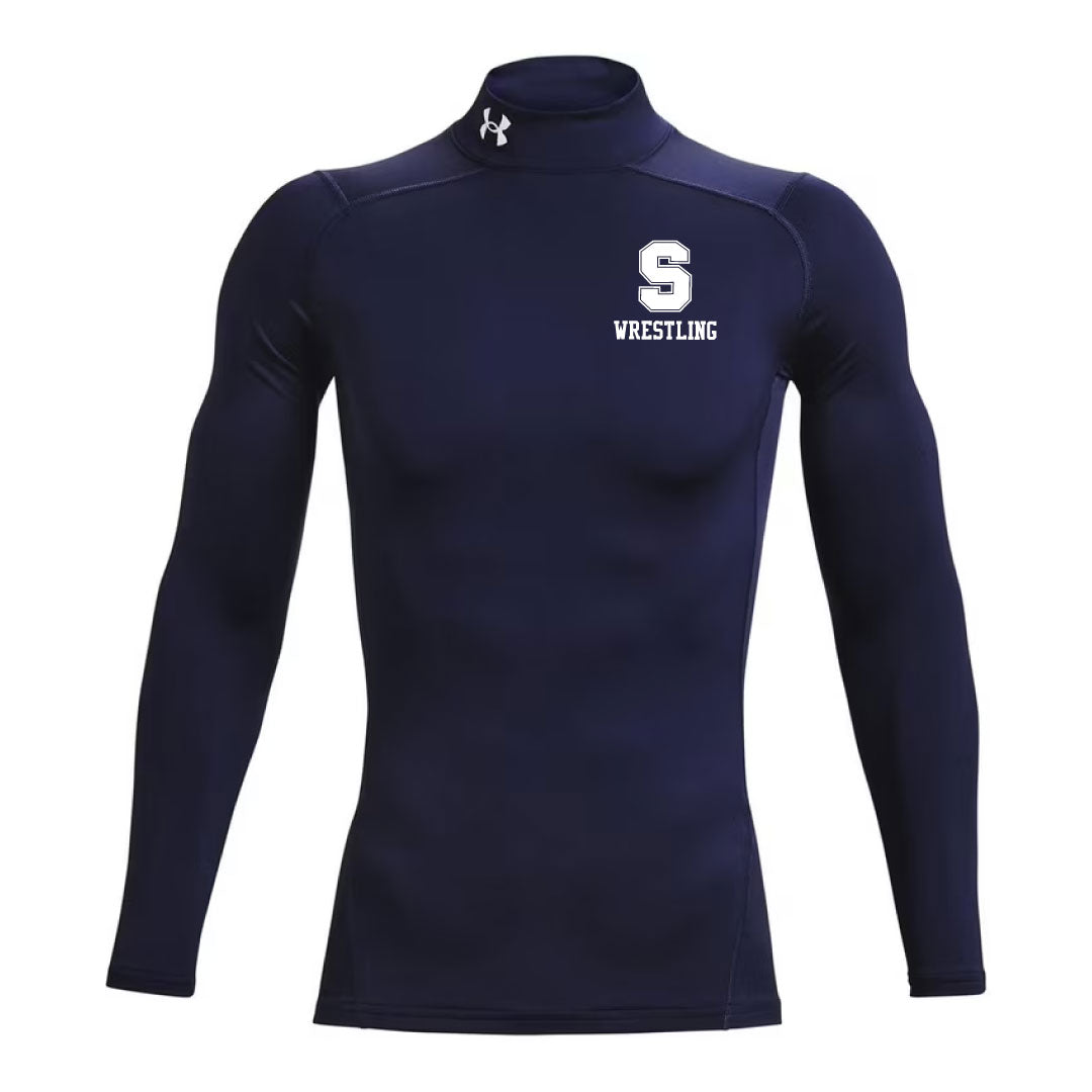 Staples Wrestling UA Compression Long Sleeve Logowear Staples Wrestling Navy Adult S