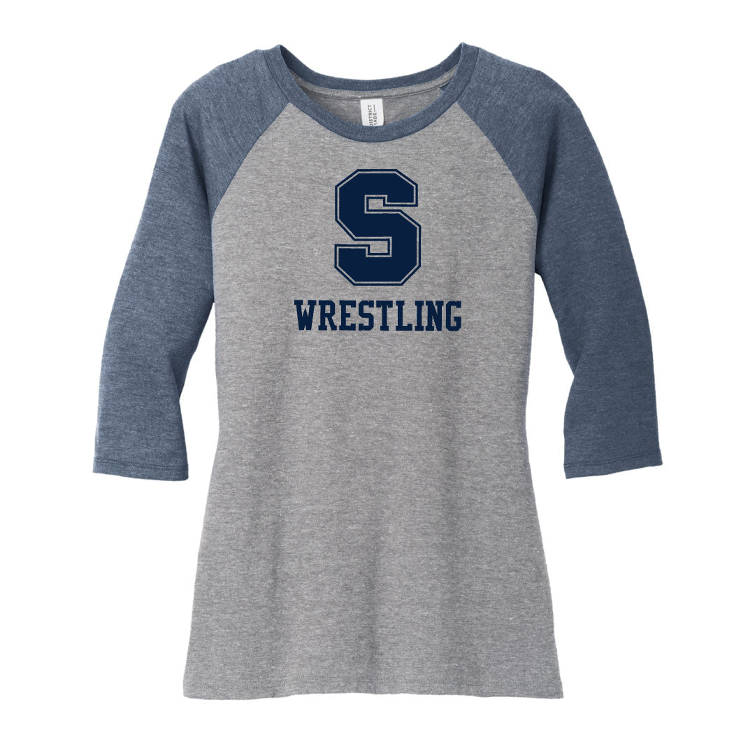 Staples Wrestling 3/4 Sleeve Logowear Staples Wrestling Ladies XS