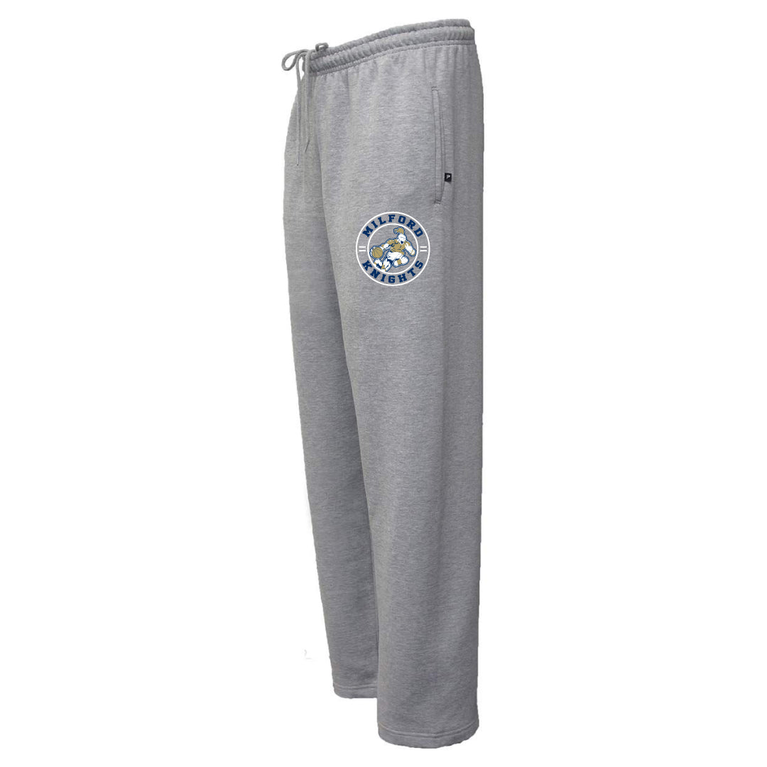Milford Knights Basketball Fleece Sweatpants Logowear Milford Knights Basketball Grey Youth S