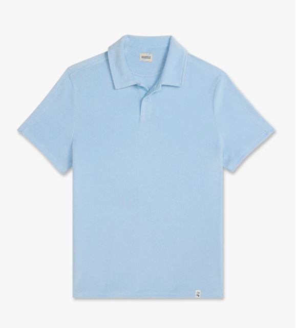 Fair Harbor Men's Ravello Terry Polo Apparel Fair Harbor Light Blue Small