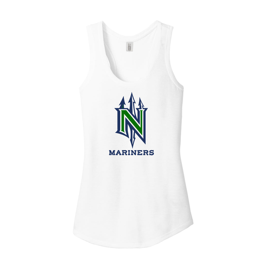 NYB Mariners Ladies Tri Blend Racerback Tank Logowear Norwalk Youth Baseball White Ladies XS