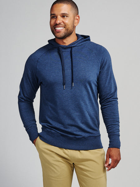 Tasc Men's Varsity French Terry Hoodie Apparel Tasc Classic Navy Heather-417 Small 