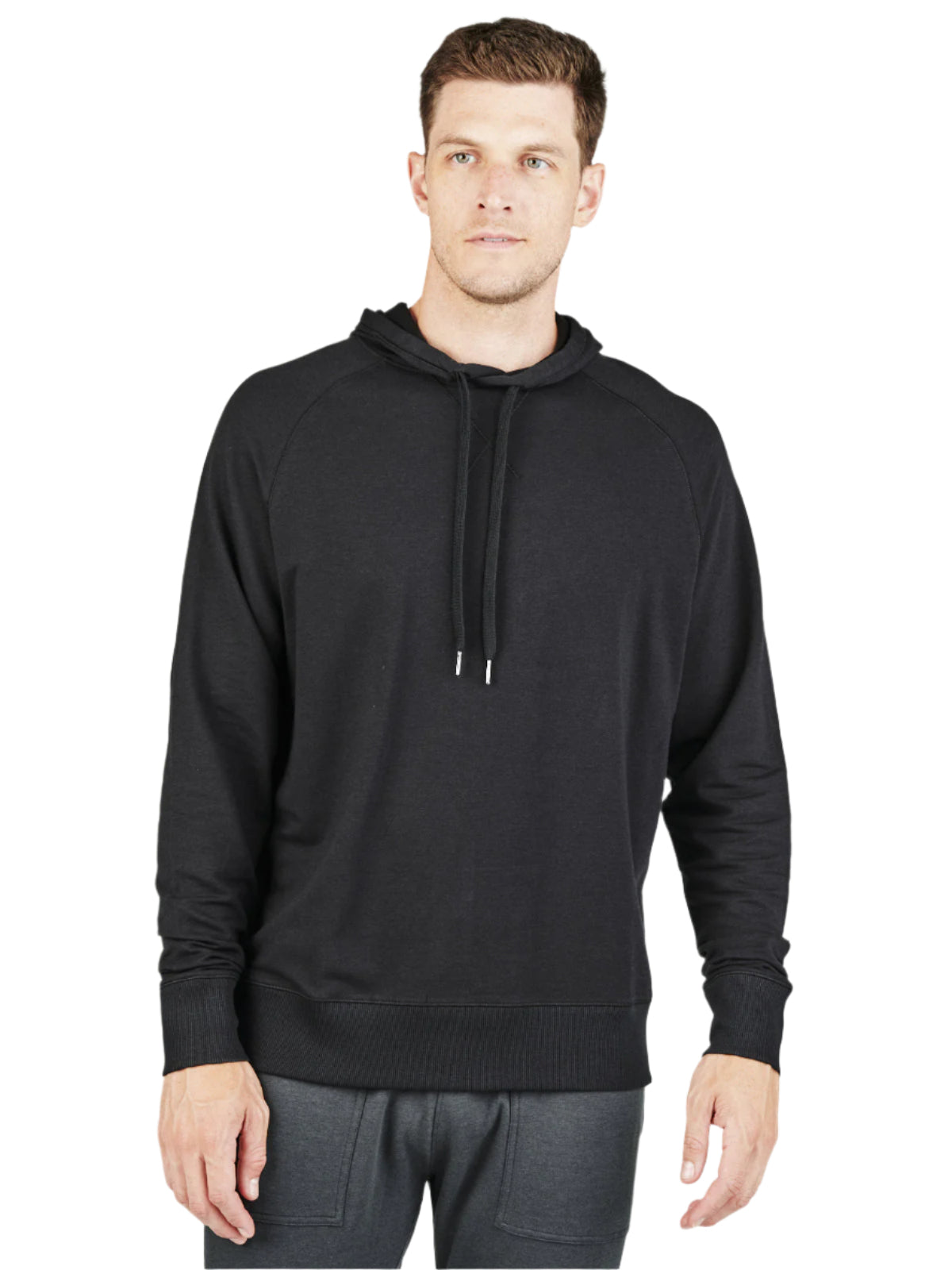 Tasc Men's Varsity French Terry Hoodie Apparel Tasc Black-001 Small 