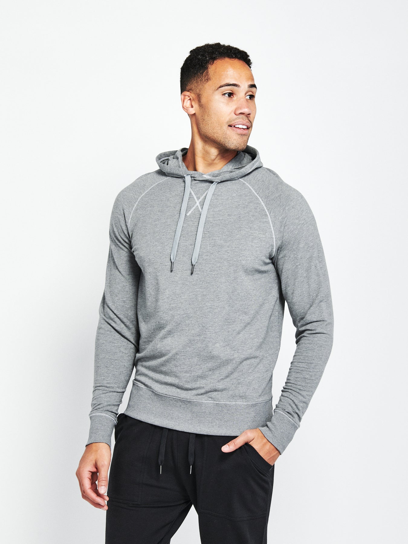 Tasc Men's Varsity French Terry Hoodie Apparel Tasc Heather Grey-067 Small 