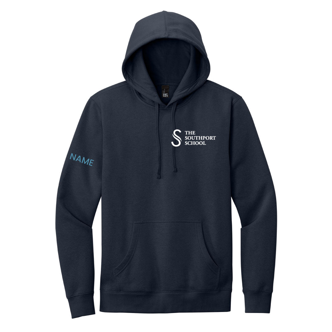 The Southport School Fleece Hooded Sweatshirt Logowear The Southport School Navy Adult S