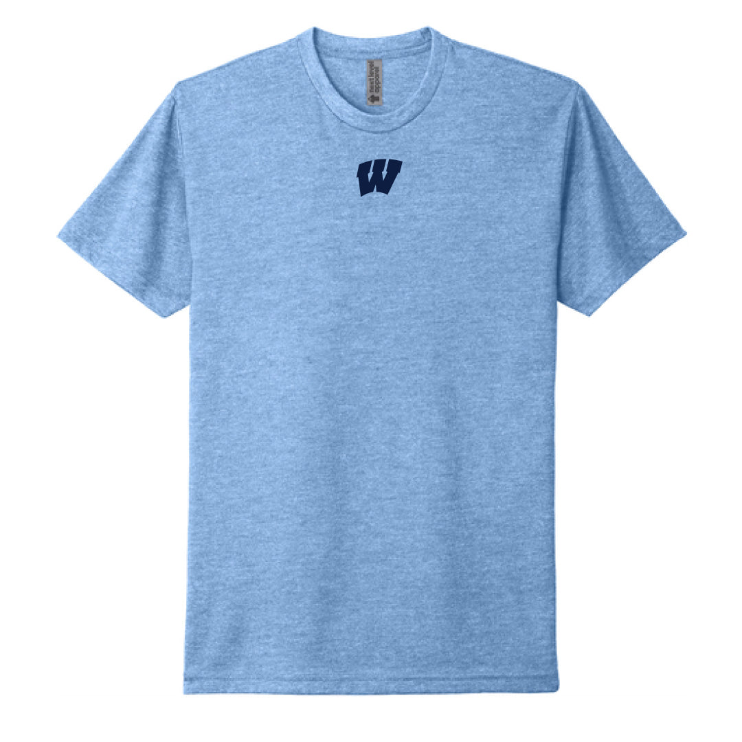 Westport Basketball Tri Blend Tee Logowear Westport Basketball W Heather Columbia Adult XS