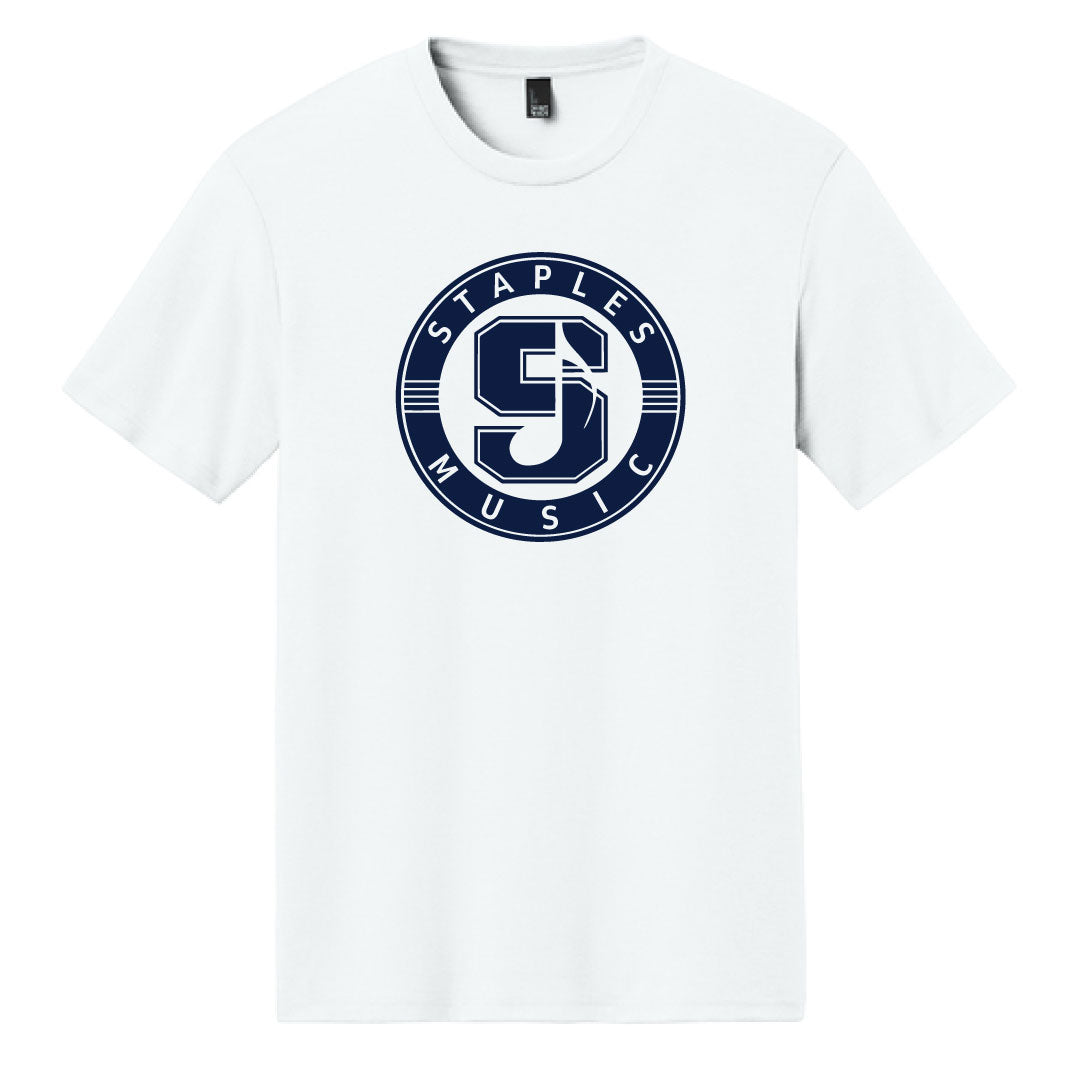 Staples Music Tri Blend Tee Logowear Staples Music White Mens S