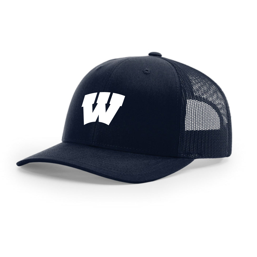 Westport Basketball Trucker Hat Logowear Westport Basketball Navy/Navy