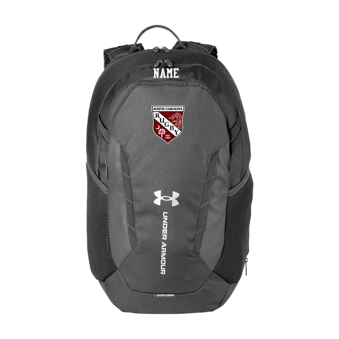 USC Rugby UA Hustle 6.0 Backpack Logowear University of So. Carolina Rugby