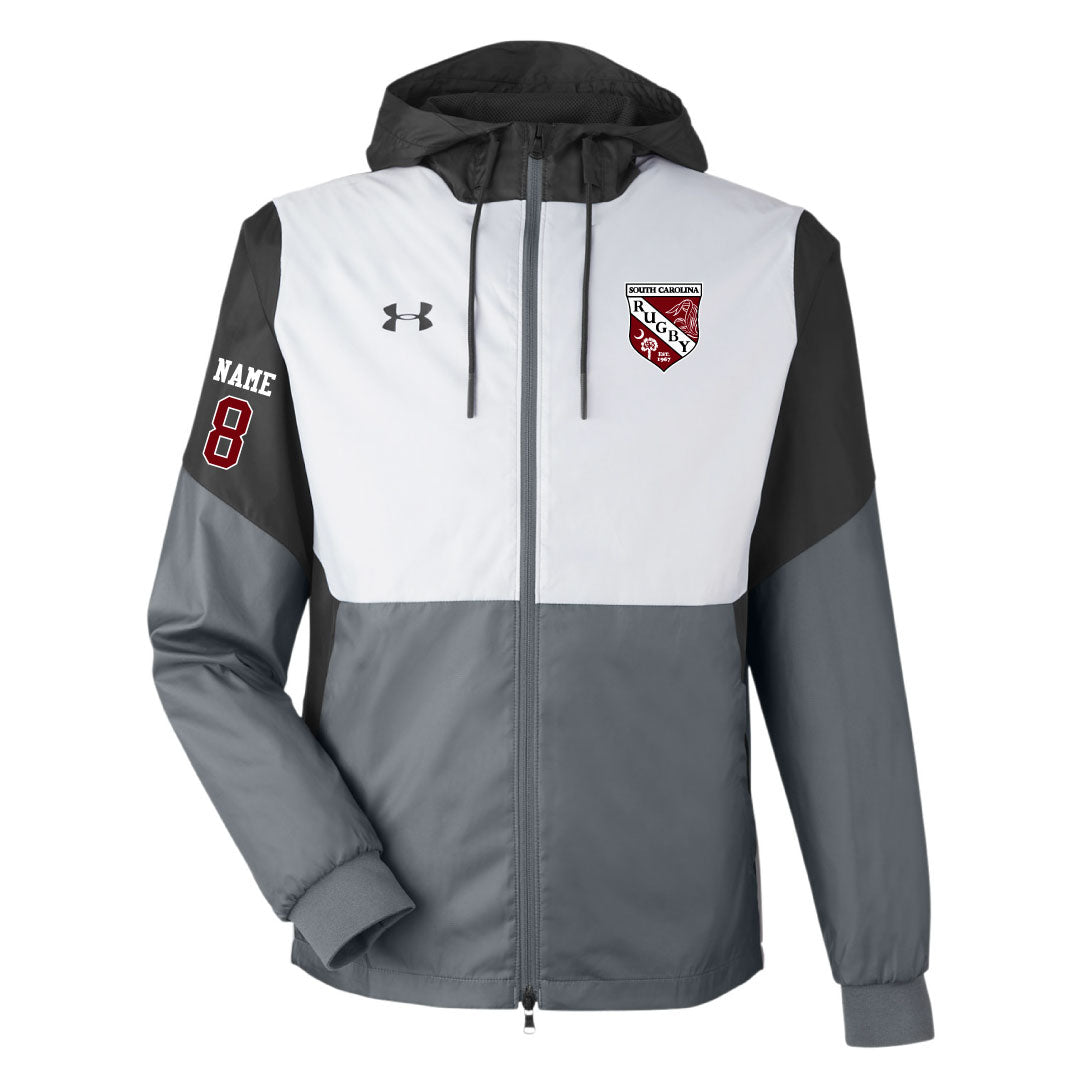 USC Rugby UA Team Legacy Hooded Jacket Logowear University of So. Carolina Rugby Mens S  