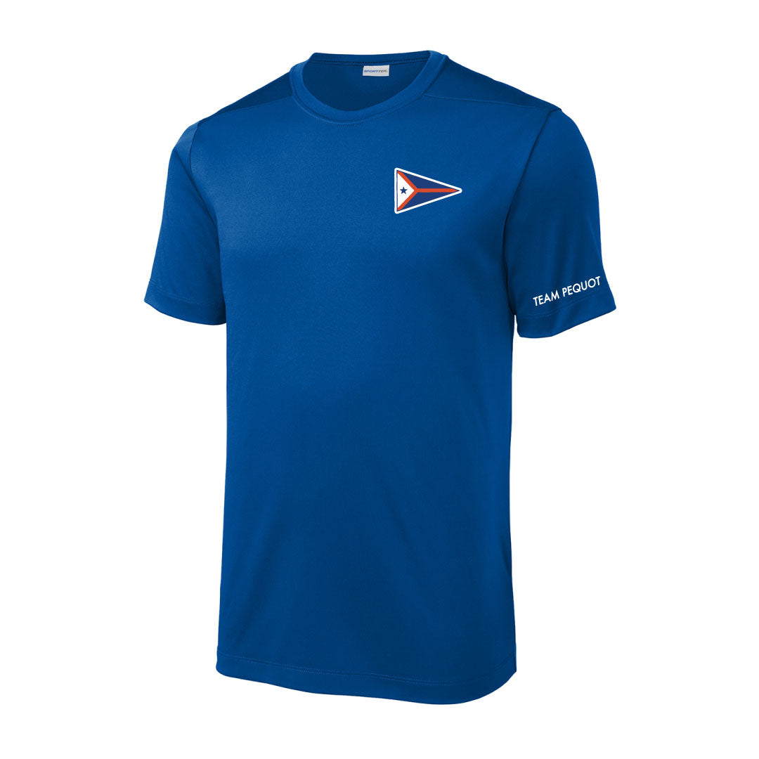 PYC Sport-Tek ® Posi-UV ® Pro Tee Logowear Pequot Yacht Club Royal Adult XS