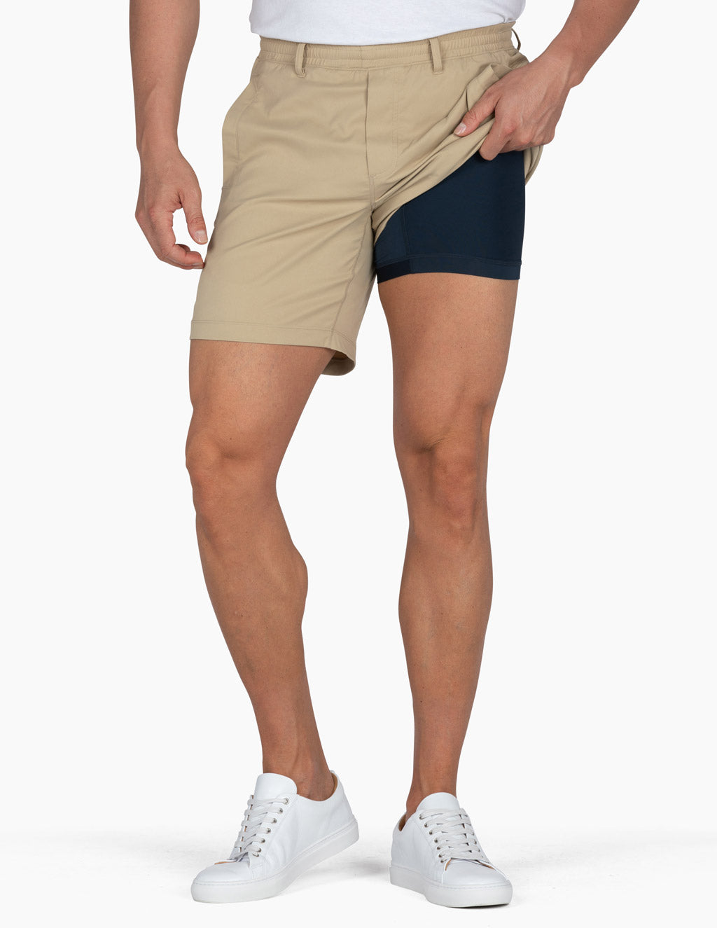 Birddogs 7" Khaki Shorts with Liner Apparel Birddogs Uncle Bucks-Khaki Small