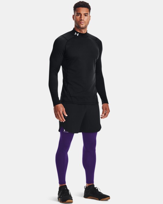 Under Armour Men's ColdGear® Fitted Mock Apparel Under Armour Black/White-001 Small 