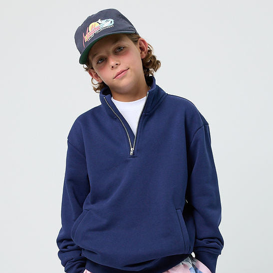 The Drip Shop Vintage Quarter Zip Sweatshirt
