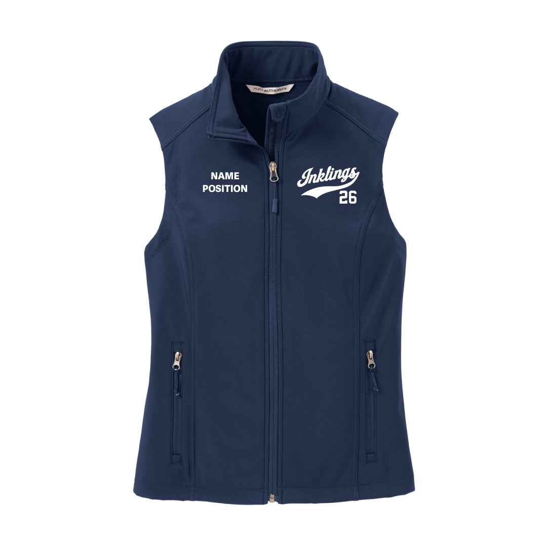 Staples Inklings Soft Shell Vest Logowear Staples Inklings Ladies XS