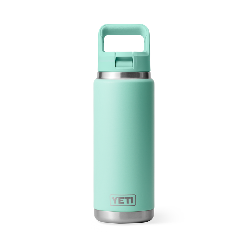 Yeti 26 oz Rambler Bottle w/Straw Cap Accessories Yeti Seafoam