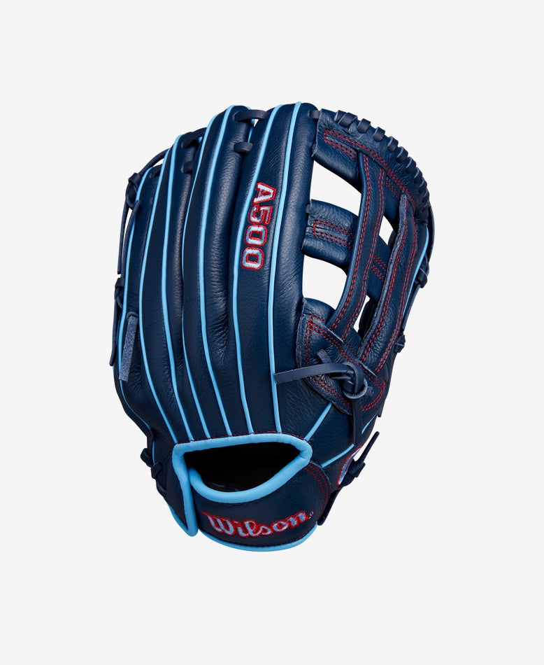 Wilson 2025 A500 12" Baseball Glove Equipment Wilson Navy/Blue/Red Right Hand Throw