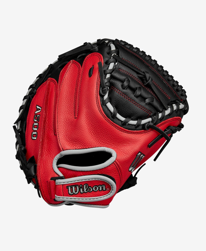 Wilson 2025 A500 32" Catcher's Mitt Equipment Wilson Black/Grey/Red Right Hand Throw