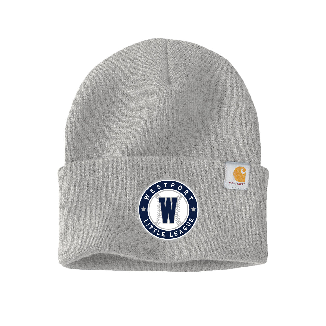 Westport LL Baseball Carhartt Beanie Logowear Westport Little League Baseball Grey  