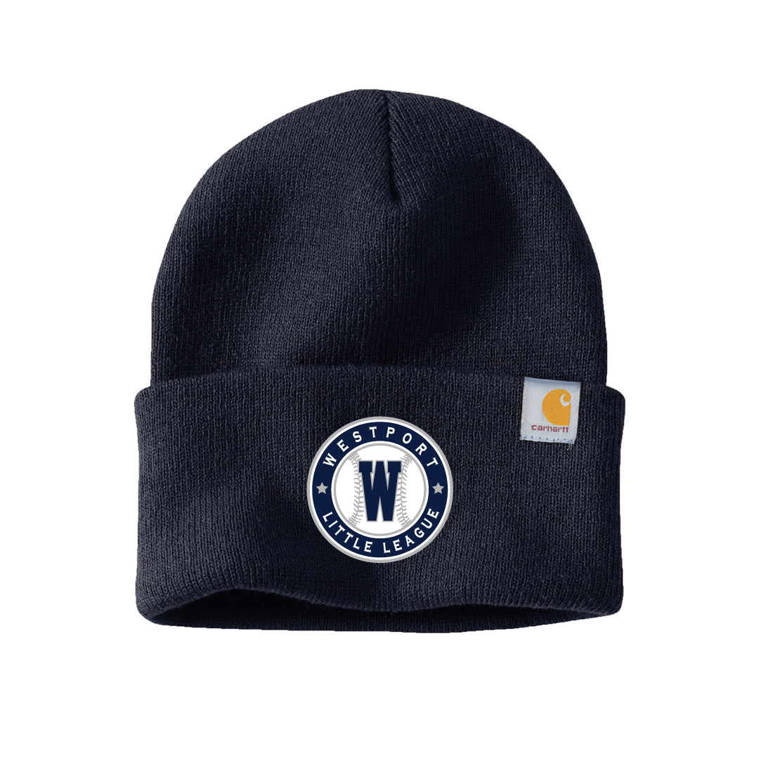 Westport LL Baseball Carhartt Beanie Logowear Westport Little League Baseball Navy  