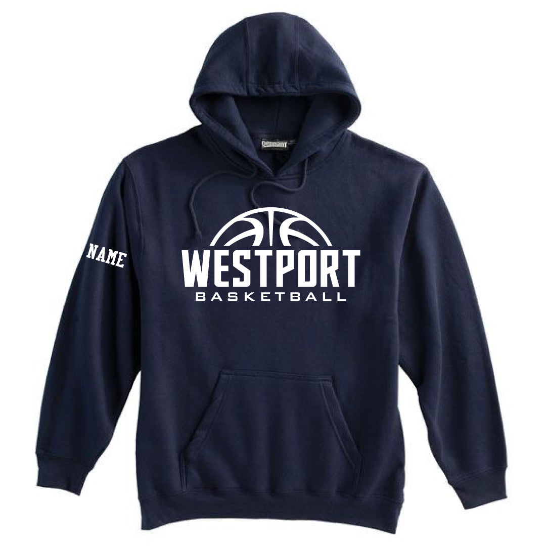Westport Basketball Hooded Sweatshirt Logowear Westport Basketball WESTPORT Navy Youth S