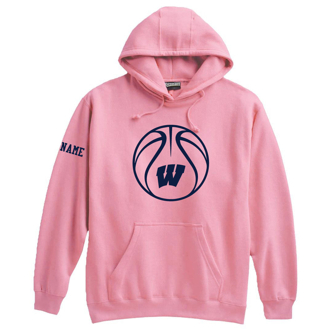 Westport Basketball Hooded Sweatshirt Logowear Westport Basketball W Pink Youth S