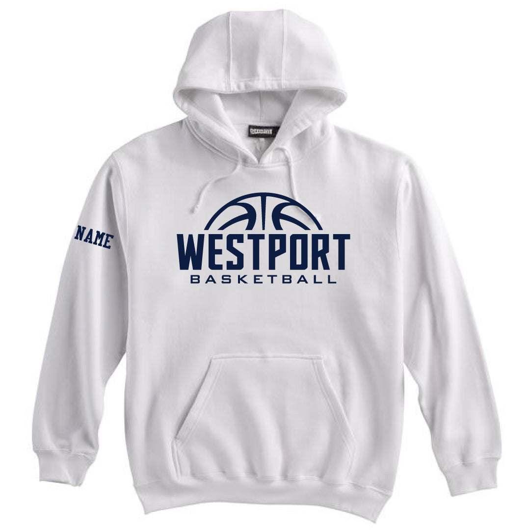 Westport Basketball Hooded Sweatshirt Logowear Westport Basketball WESTPORT White Youth S